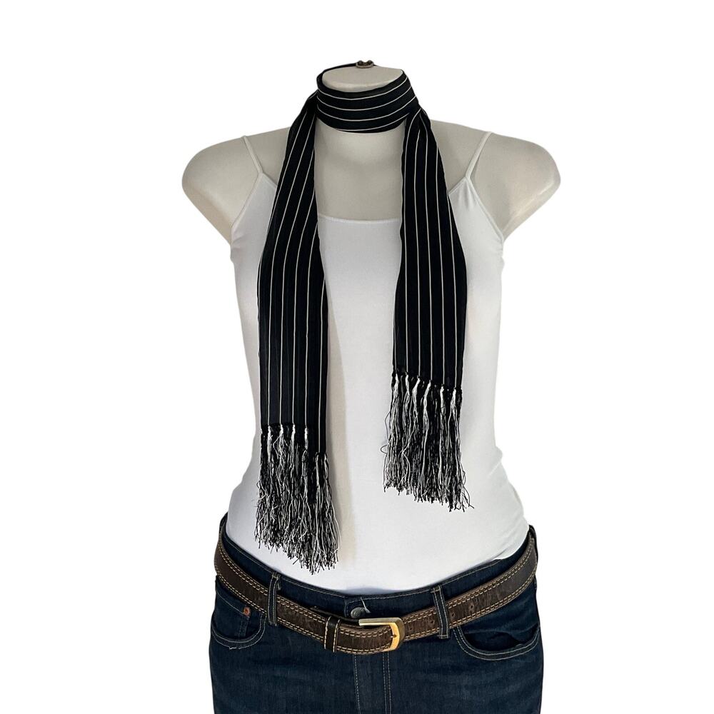 Casual Corner Striped Night Out Scarf: OS